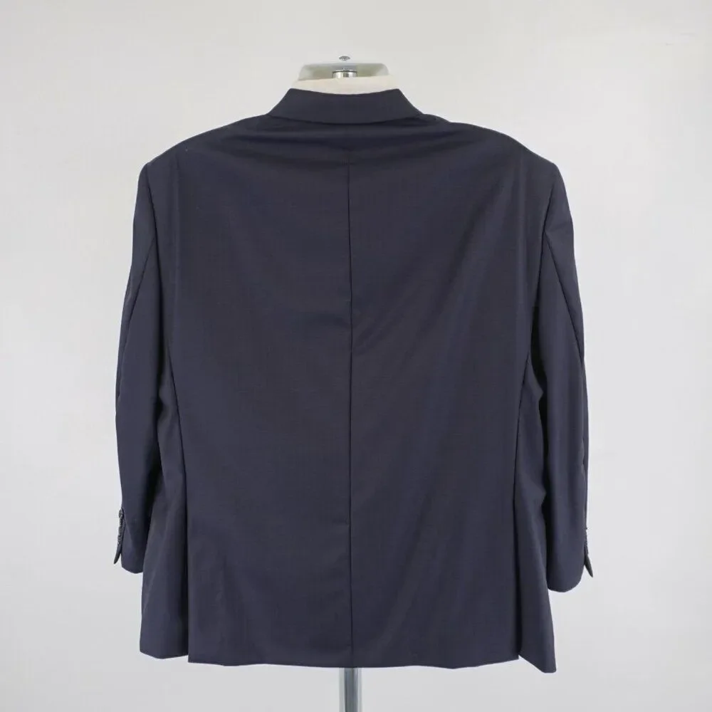 Hart Schaffner Marx Gold Trumpeter‎ Nordstrom Wool Blue Herringbone Blazer 44S